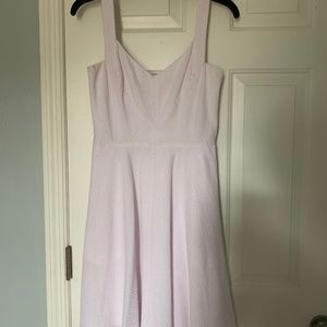Ann Taylor Pink Seersucker Dress